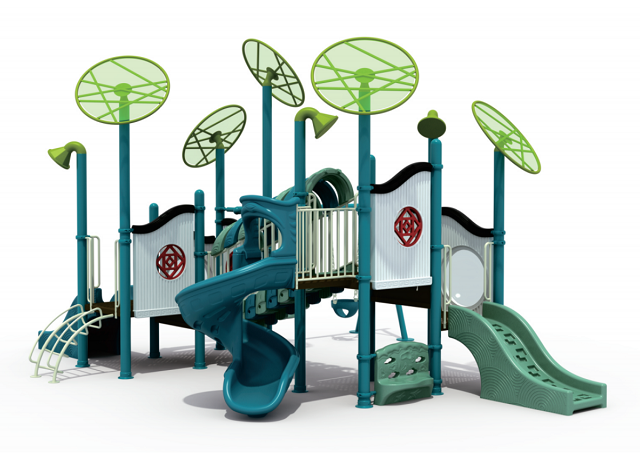 Commercial Plastic Outdoor Playground Equipment for Sale 