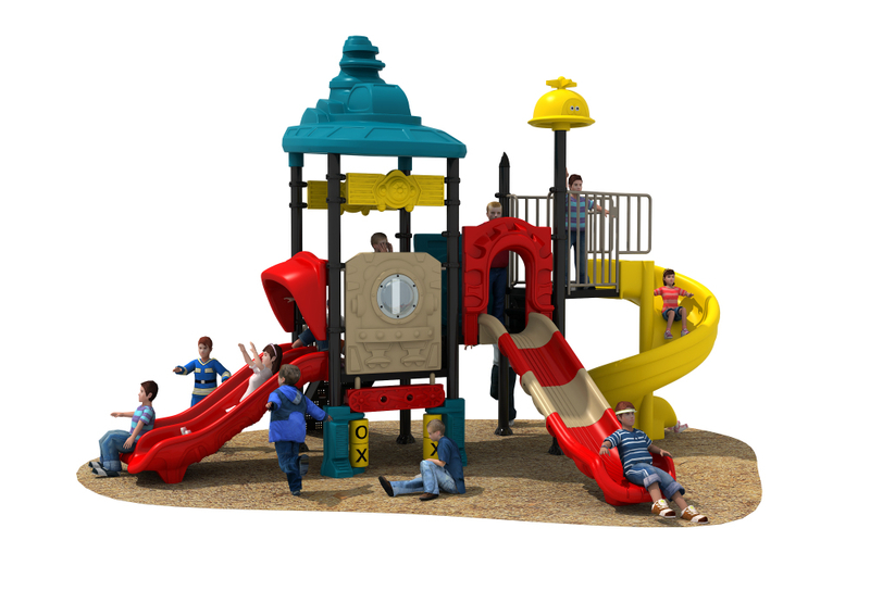 Custom Kids Sport Popular School Plastic Outdoor Playground Equipment Slide