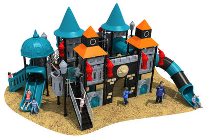 Best Castle Series Outdoor Playground with Combined Slide