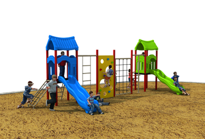 New Big Slide Customized Colorful Commercial Outdoor Children's Garden Playground 