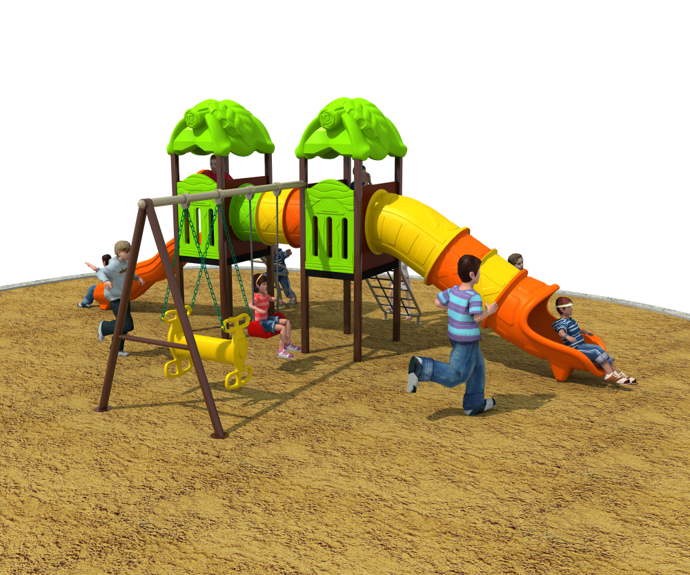 Modern Outdoor Playground Kid Plastic Slide Park Amusement Equipment