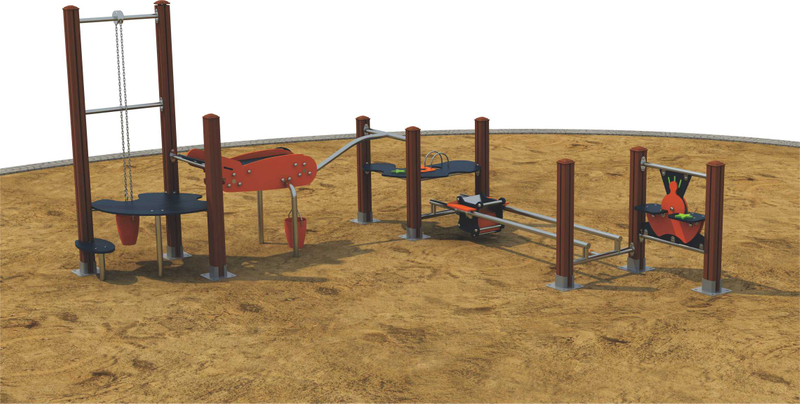 Anti-skid Outdoor Activities Obstacle Course Equipment 
