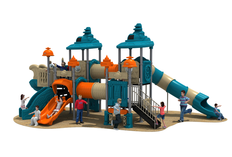 Custom Entertainment Funny Outdoor Playground Kids Plastic Slide 