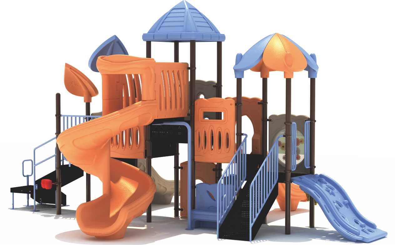 Anti-static Safety Used Outdoor Playgrounds Kids Spiral Staircase Slide for Sale