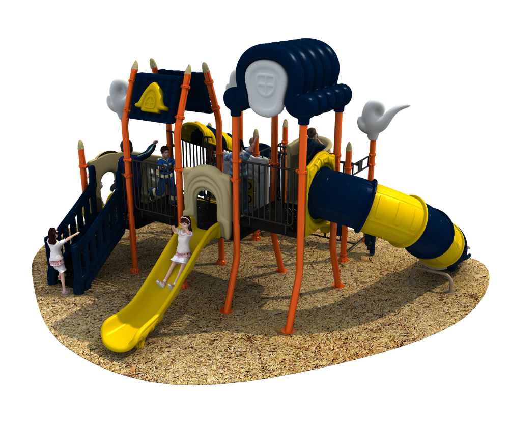 New Design Custom Theme Park Large Popular Children Plastic Outdoor Playground 