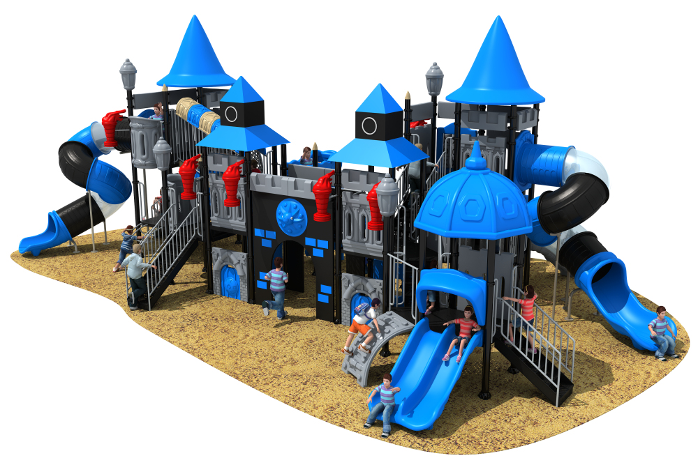 Cheap Castle Series Outdoor Playground with Tire Swing