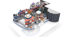 Anti-skid Macaron Theme Indoor Playground for Amusement Park