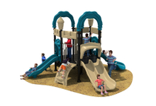 Cheap Castle Series Outdoor Playground with Combined Slide