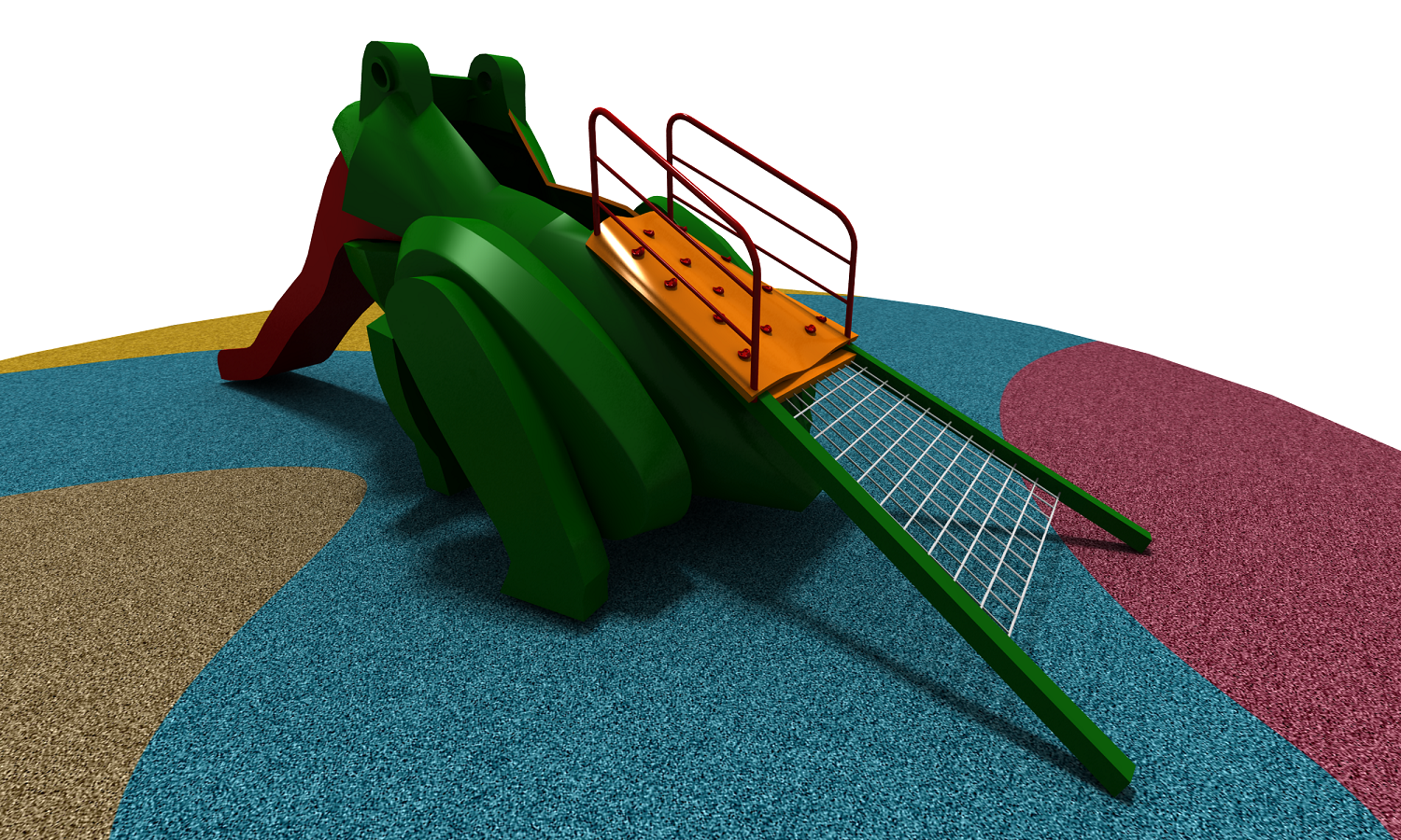 Frog Non-standard Outdoor Playground with Slides