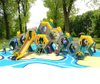 Hot Selling Plastic Outdoor Playground with Rotational Slide