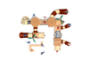 Custom Playground Wooden Outdoor Children Combination Amusement Equipment 