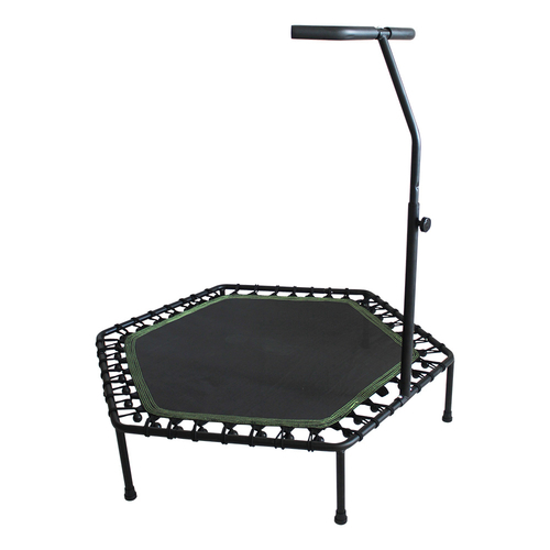 Indoor Mini Handrail Single Bungee Jumping Trampoline for Sale 