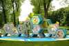 Hot Selling Plastic Outdoor Playground with Rotational Slide