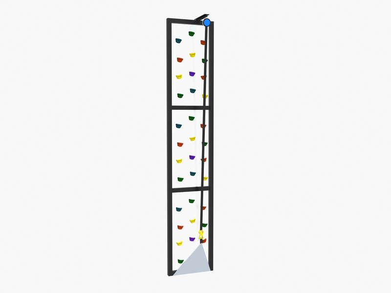 Frame Climbing Wall For Toddlers With Tires