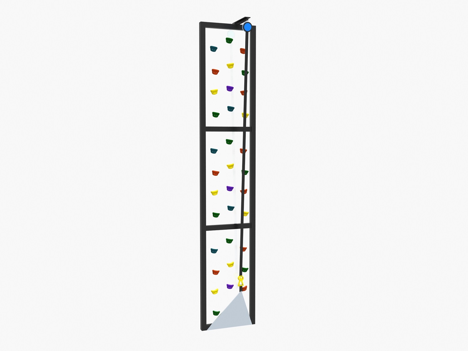 Frame Climbing Wall For Toddlers With Tires