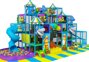 Cheap Ocean Themed Indoor Playground with Slide With Slides