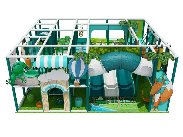 Mini Jungle Theme Indoor Playground for 4year Old with Café