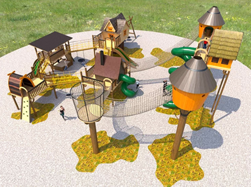 Non Standard Outdoor Park Children Custom Playground 