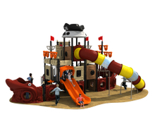 Commercial Grade Kids Outdoor Pirate Ship Playground Equipment