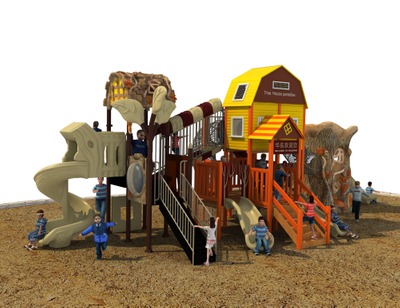 Ancient Tribe Series Popular Kids Plastic Big Commercial Outdoor Playground Equipment 