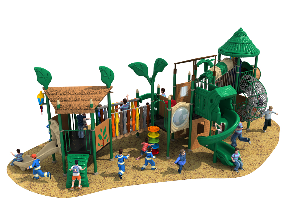 Quality Forest Series Outdoor Playground For Kids with Café