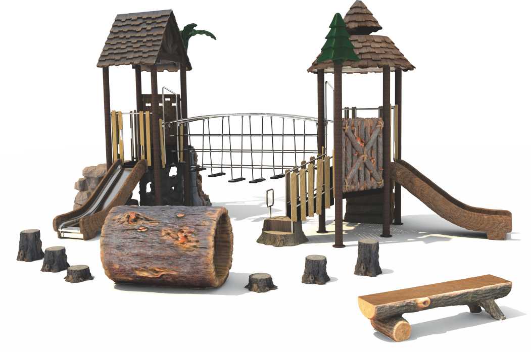 Modern Soft Chidren Outdoor Playground Amusement Slide 