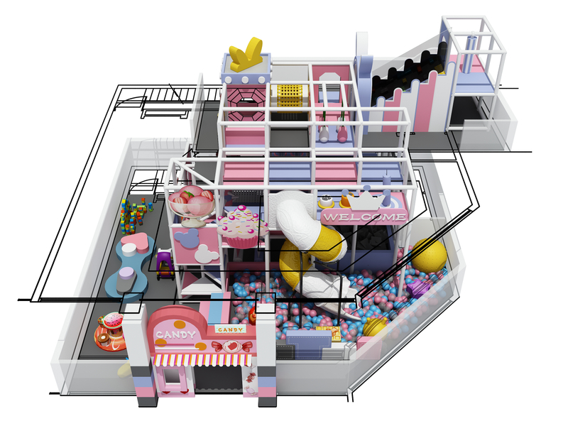 Sweet Candy Theme Indoor Playground for Pre-school