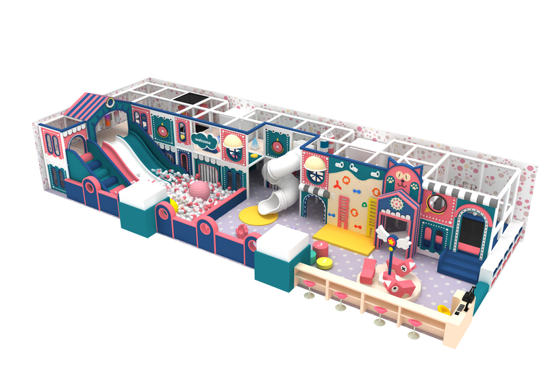 Anti-static Candy Theme Indoor Playground for Toddlers