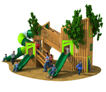 Wooden Outdoor Children Amusement Playground Equipment
